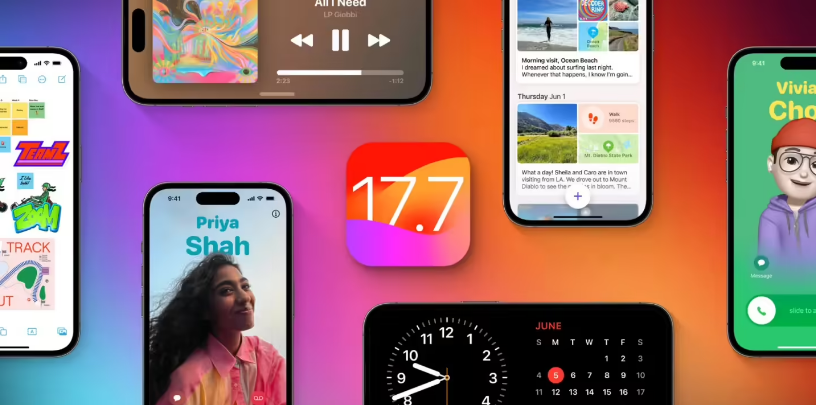 九原苹果手机维修分享苹果 iOS / iPadOS 17.7.1 正式版推送 